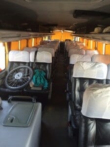 Inside the bus