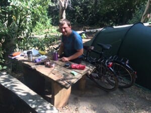 In the camping